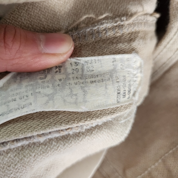 *SOLD* Wrangler Cowboy Cut Tan Khaki Twill High Rise Straight Leg Jeans Size 29 - Picture 6 of 6